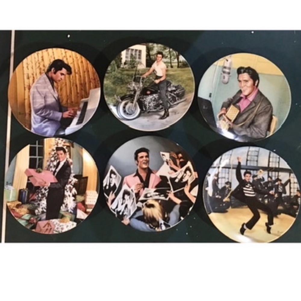Six Elvis Collectible Plates